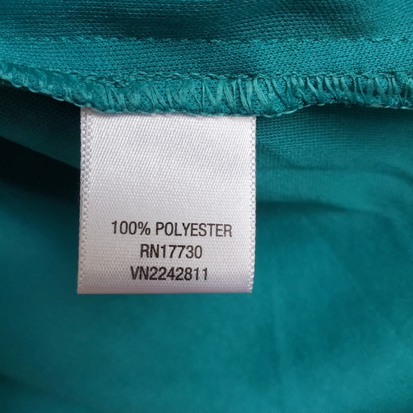 Mossimo Pine Green with yellow floral pattern spaghetti strap Dress, Medium - Picture 7 of 8